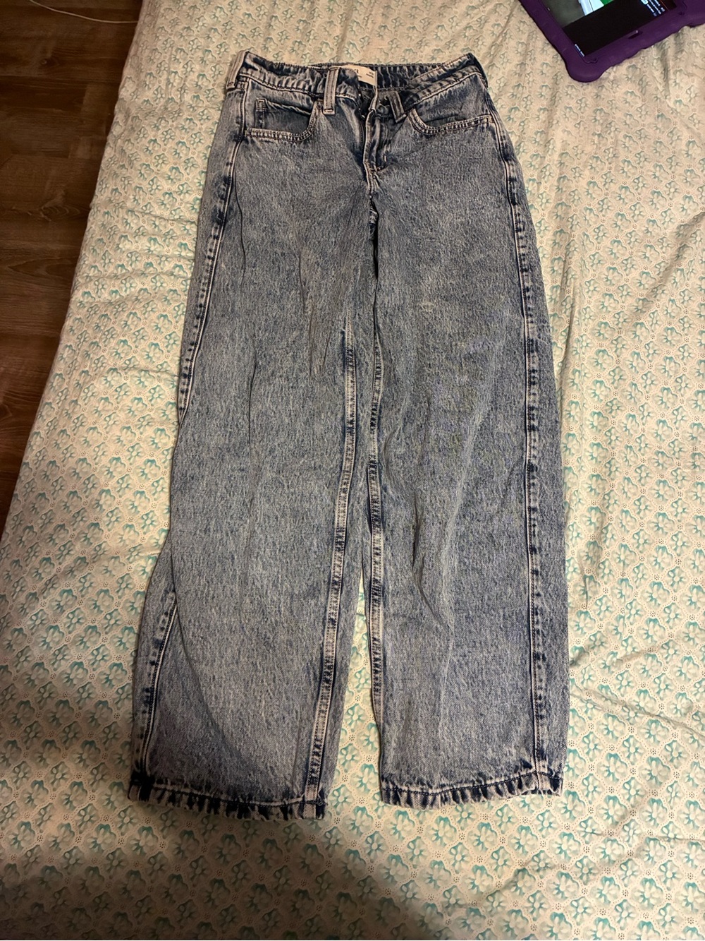Hollister Light Blue Wide-Leg High-Rise Jeans